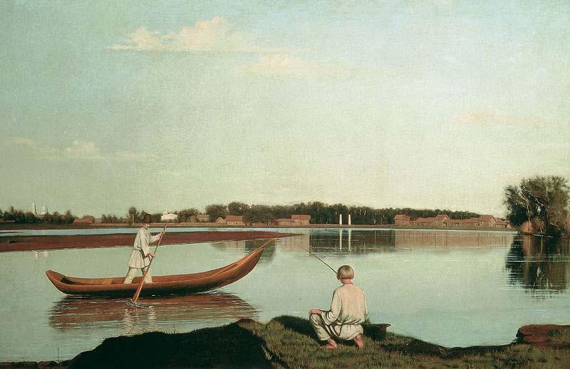 Grigoriy Soroka Fishermen. Spasskoye oil painting picture